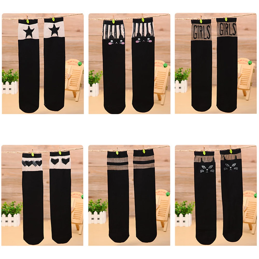 Весенне-осенние милые детские гольфы с мультяшным рисунком на Возраст 3-8 лет |