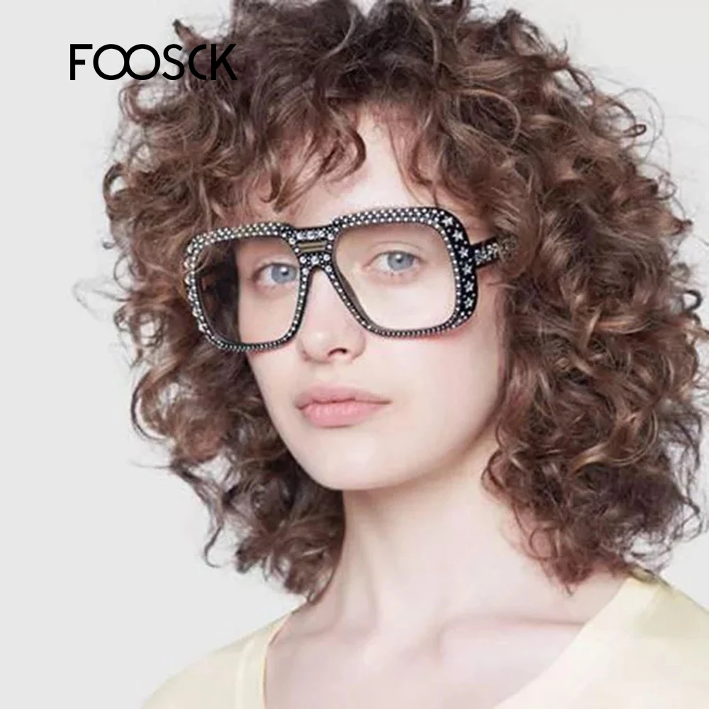 Новинка 2019 модные солнцезащитные очки FOOSCK для женщин большого размера со