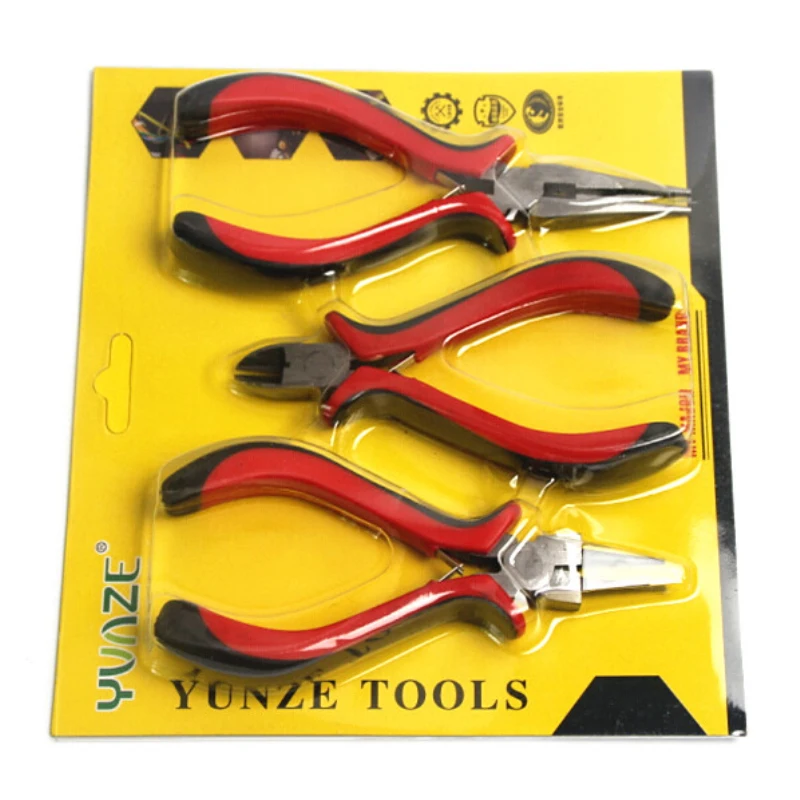 1 набор (3 шт.) Обжимные щипцы инструменты плоскогубцы ювелирные ручные