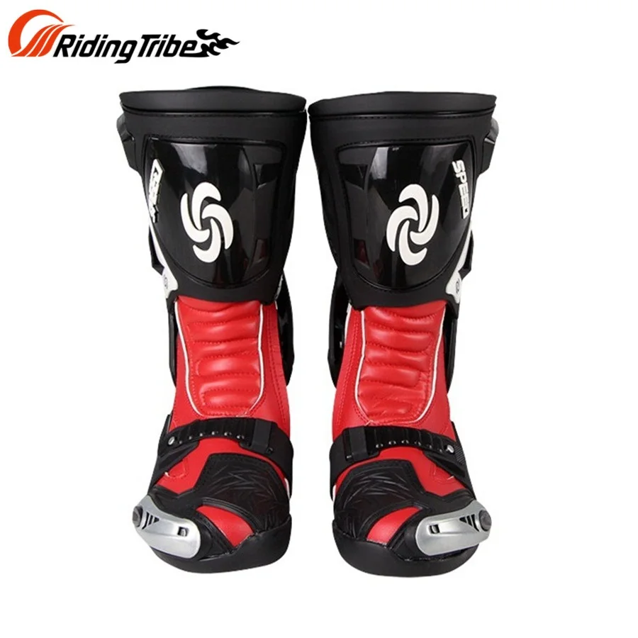 1 пара rinding Tribe мотоботы Offroad Мотоцикл mxgp Гонки Speed Sport кожа высокие сапоги