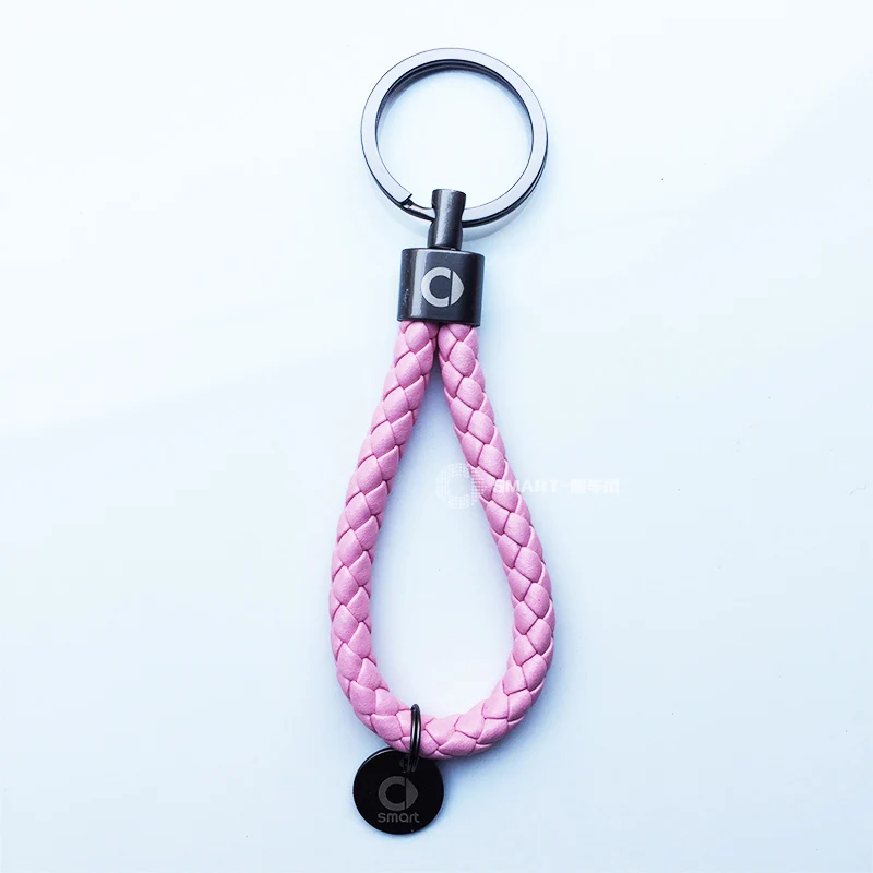 Pink Smart 450 451 fortwo автомобильный брелок с умным логотипом, брелок для ключей, декоративный чехол для ключей, автомобильный брелок Passuibate для Smart 453 Fortwo Forfour - Название цвета: Pink