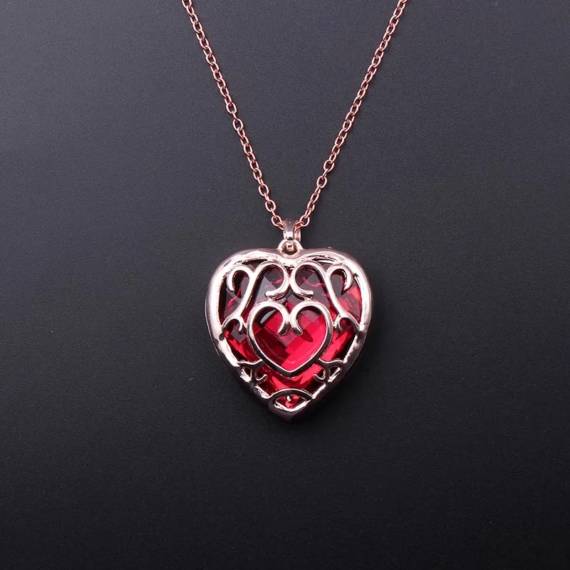 Zelda ожерелье Аниме Легенда о Зельде кулон ожерелье s СГЛАЗА КЛЮЧ Collana a Forma di cuore ожерелье s& Подвески для фанатов