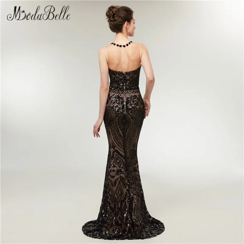 modabelle 2018 Black Sequin Prom Dresses Mermaid Trumpet Style Women Elegant Long Evening Formal Gown Vestido Festa Longo | Свадьбы и