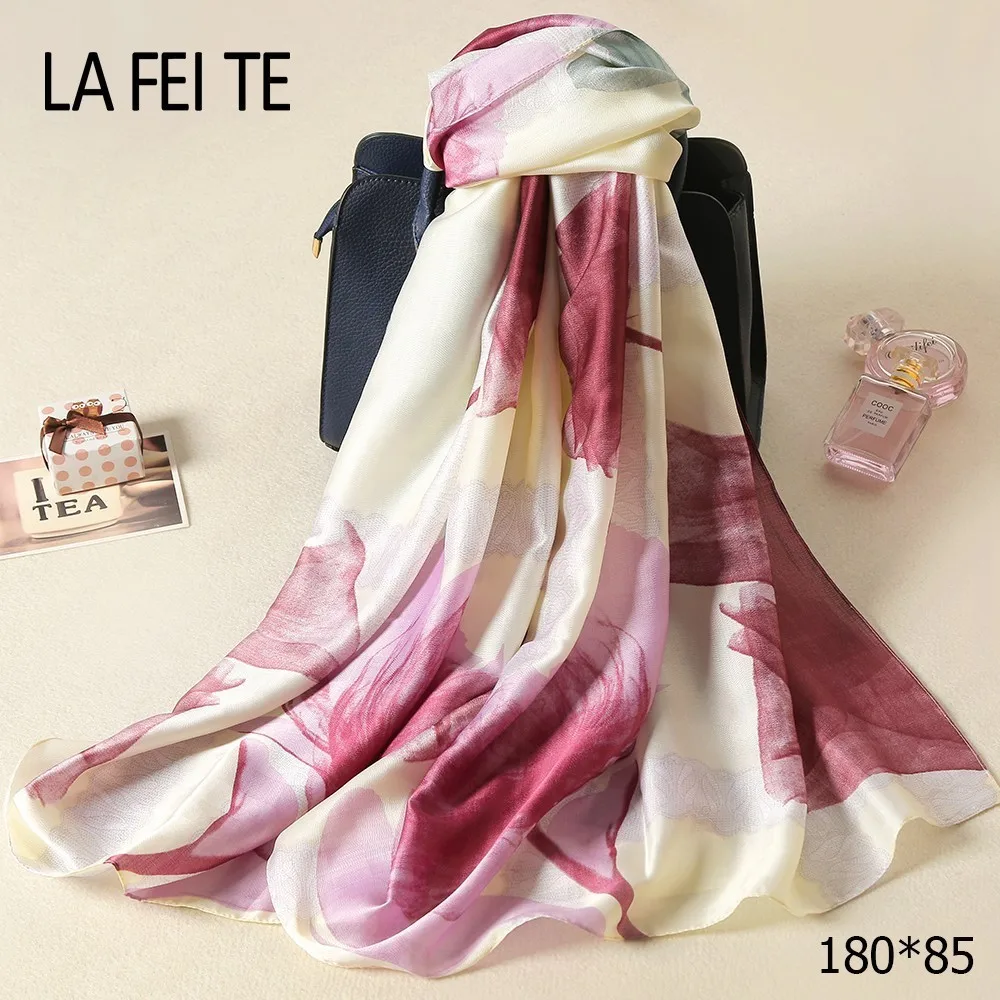 Женский длинный шифоновый шарф, Женский хиджаб, палантин, шаль Foulard Femme, роскошный платок, головной платок для волос, летний Атласный Женский шелковый шарф