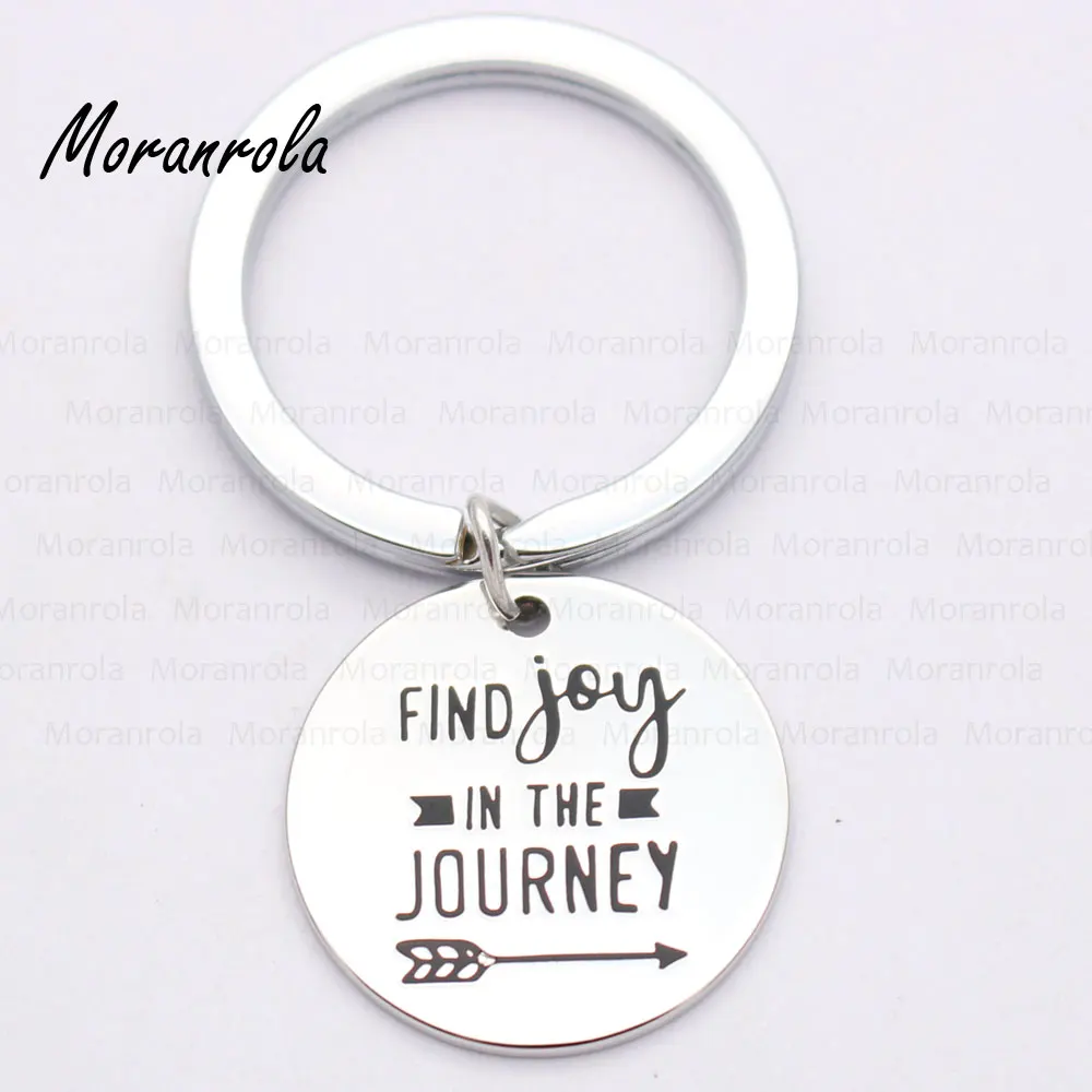 Новое поступление &quotFind joy in the journey&quot ожерелье и брелок Шарм ручная печать