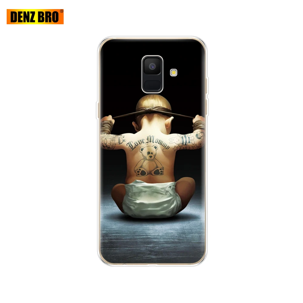 Для samsung Galaxy A6 чехол Dual SIM SM A600 A600F чехол для телефона samsung A6 plus A605 A605F защитный ковер бампер - Цвет: 61869