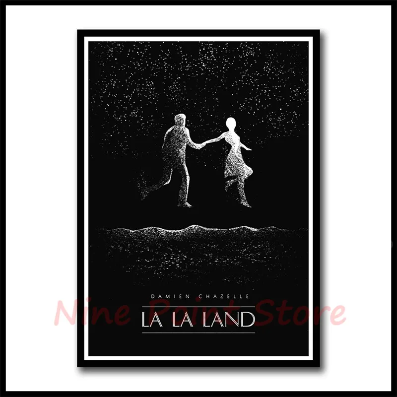 La Land бумага с покрытием фильм плакат наклейки на стену Бар Кафе домашний декор домашнего искусства бескаркасные - Цвет: Светло-желтый