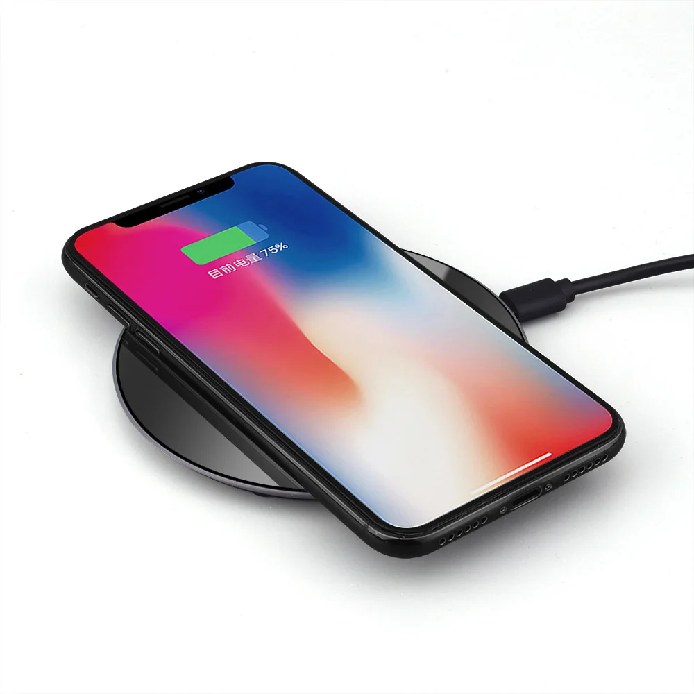 Беспроводное зарядное устройство DCAE QI для iPhone X 8 XS MAX XR Samsung S9 S8 Note 9 Xiaomi Huawei