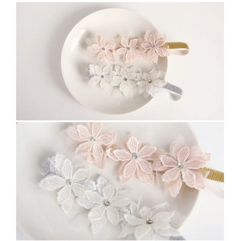 1 шт. детская эластичная повязка на голову с цветами|rhinestone flower headband|hair bands kidsflower