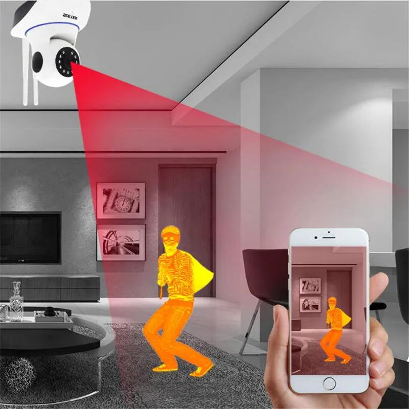 Беспроводная домашняя IP камера PLYMOTON HD 960P инфракрасное ночное видение