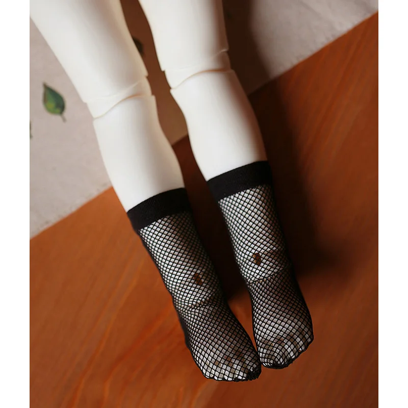 Аксессуары для куклы bjd, кукольный носок для 1/3, 1/4, 1/6, 1/8, 1/12, 12 дюймов, кукольный полосатый носок, шелковые чулки Lei - Цвет: Черный