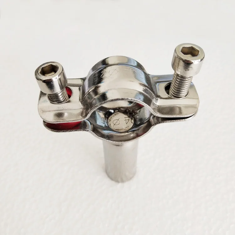 

4'' 102MM SS 304 Pipe bracket,Tube clip stainless steel,Fixed stainless steel tube clamps,stainless steel Pipe bracket