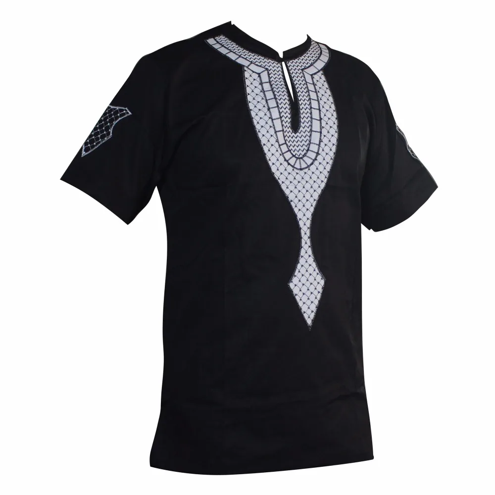 Dashikiage, 5 цветов, дизайн, Панафриканский стиль, унисекс, уникальная вышивка, Повседневная футболка классная одежда топы высокого качества