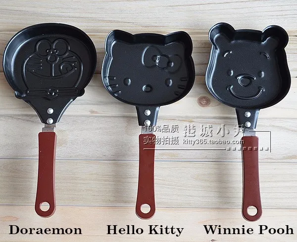 1 шт. Милая Пижама «Hello Kitty», Пижамный костюм с рисунками из мультфильмов мини антипригарная сковорода для завтрака, омлета блин устройство для жарки яиц сковорода Фрай Сковорода формы без крышки кухонная посуда