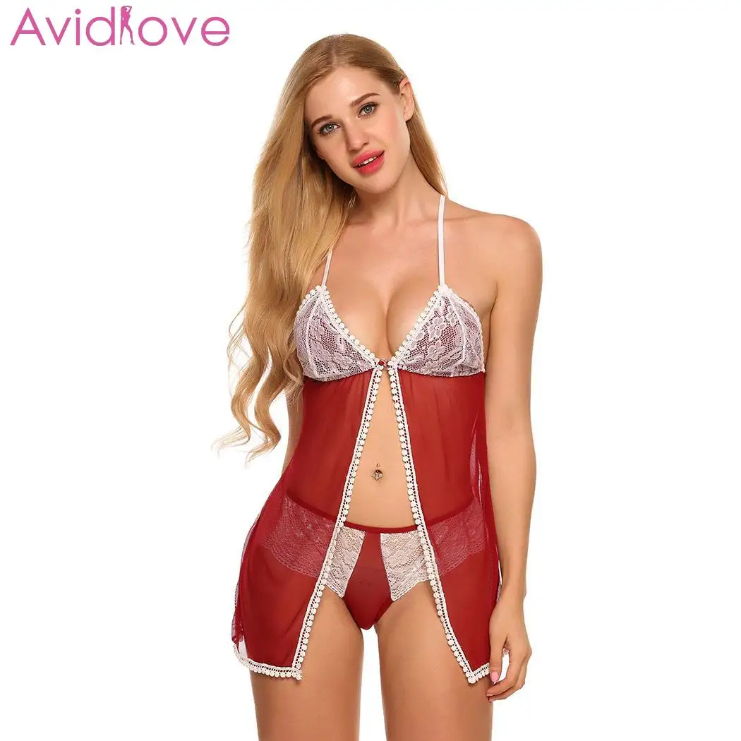 Avidlove сексуальное ночное белье кружевное Эротическое женское летнее Ночная