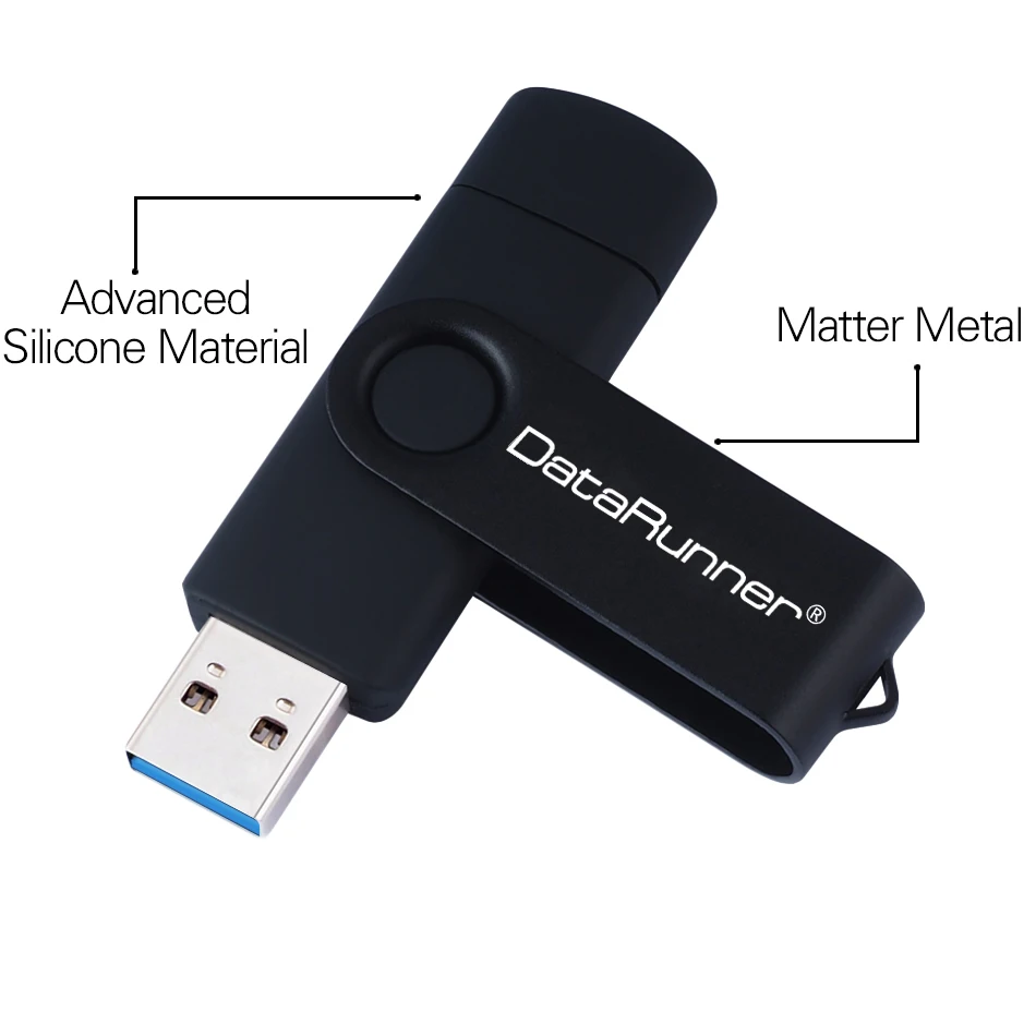 DataRunner высокоскоростной портативный флэш накопитель 128 ГБ USB 16 32 64 256 Micro Usb флешка 3 0