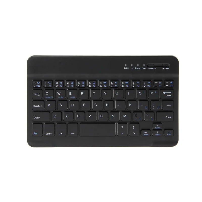 59-ключ мини-клавиатура Ultra Slim Беспроводной Bluetooth клавиатура для IOS Android Windows PC компьютер - Цвет: Черный