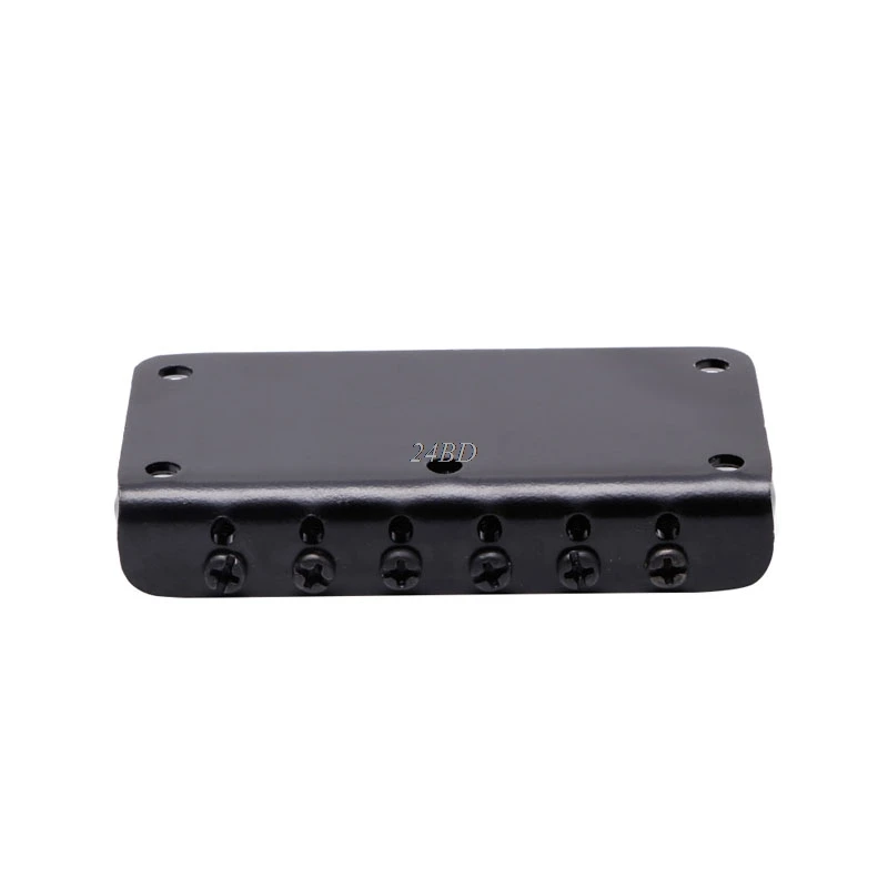 Guitar 6 String Metal Hardtail Bridge Black For Electric With Screws New | Спорт и развлечения
