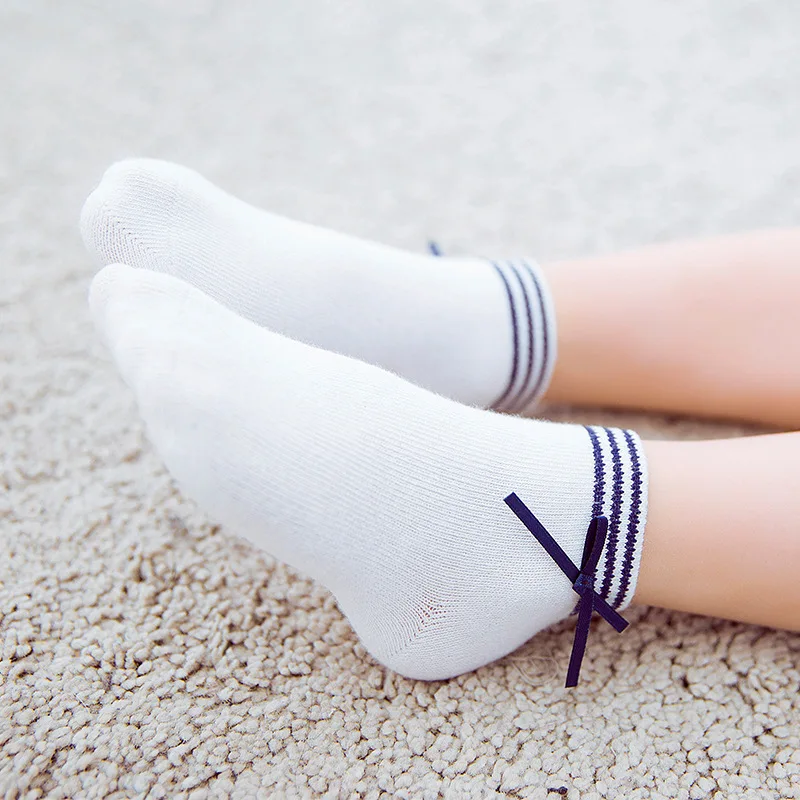 Детские хлопковые носки башмачки тонкие весенне осенние новые детские Каваи - Фото №1