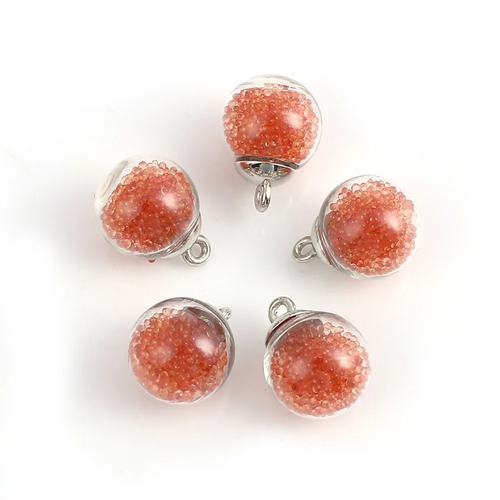 DoreenBeads самодельные результаты защелки для кулон Стекло Шарм Прозрачный