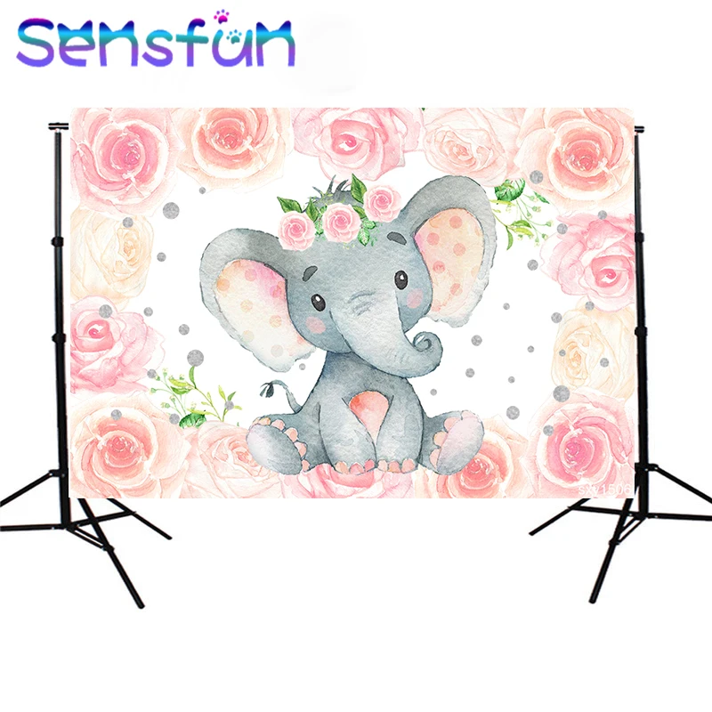 Фотообои Sxy1506 с изображением слона, конфет, стола, фотофоны для фотографирования девочек на день рождения, фотостудии, 220x150 см