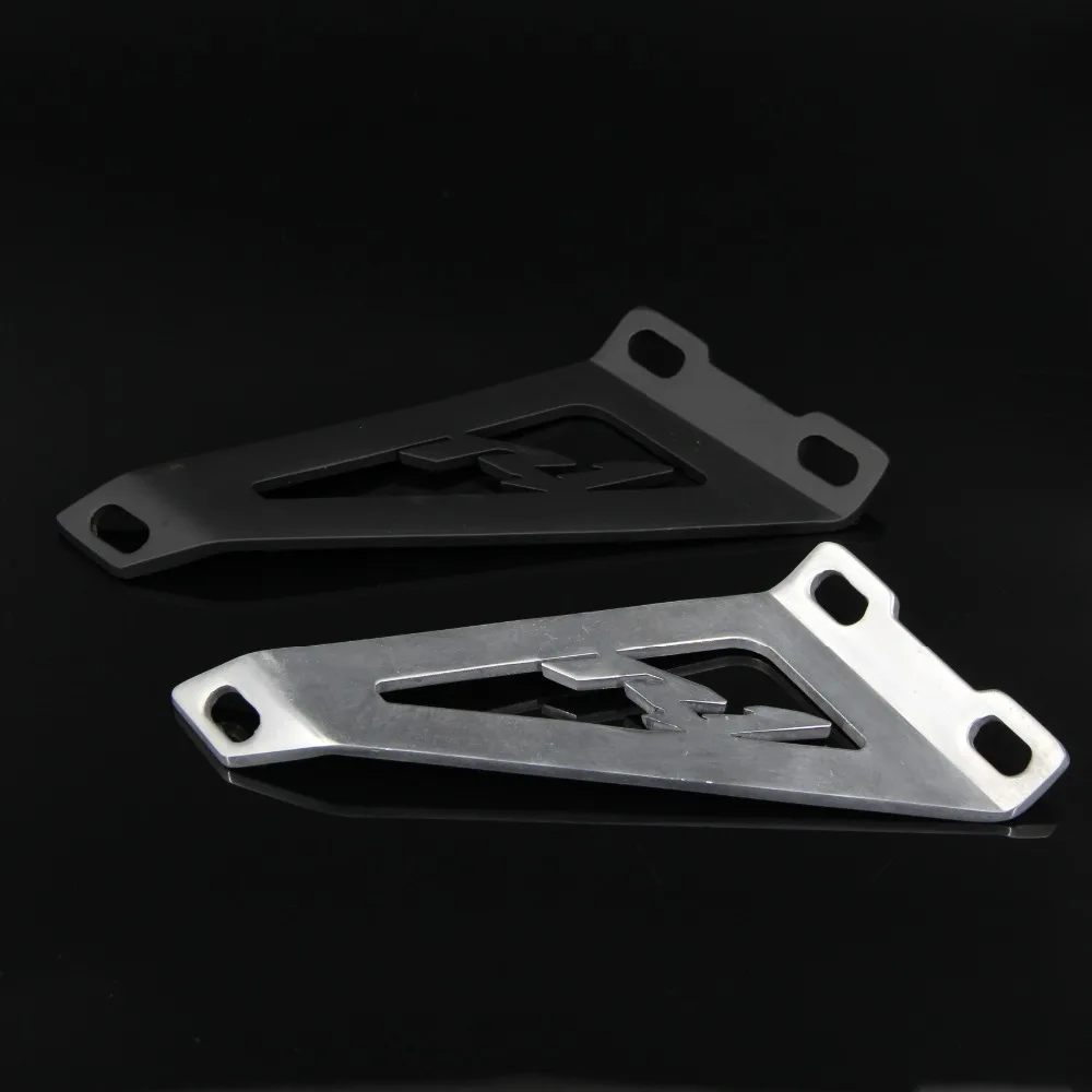 Для Yamaha YZF R1 1998 2005 1999 2000 2001 2002 2003 2004 черно хромированный Кронштейн для выхлопных