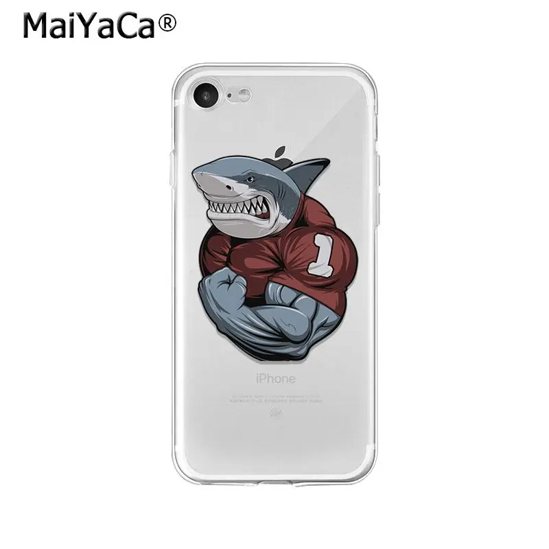 Чехол для телефона MaiYaCa Ocean sea animal sharks высокого качества iPhone 8 7 6 6S Plus 5 5S SE XR X XS