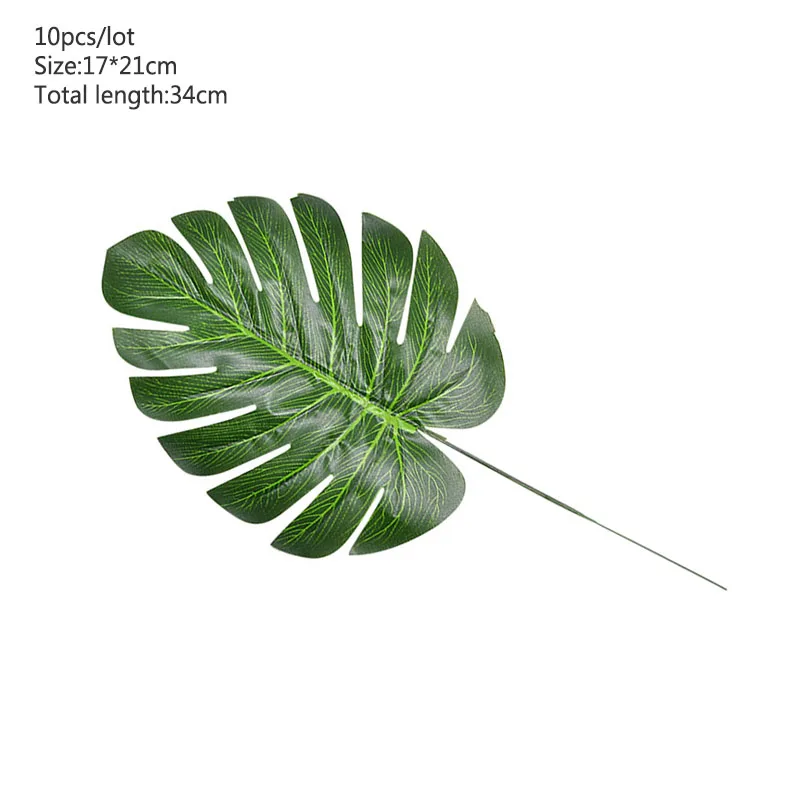Искусственные растения Monstera пластиковые тропические листья пальмы для свадьбы дома и сада украшения фотографии декоративные листья