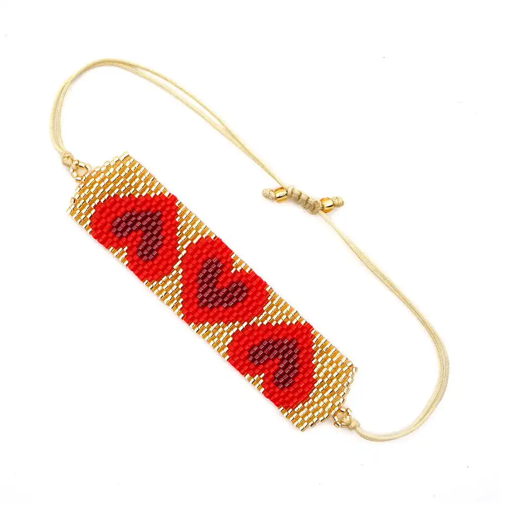 Go2boho браслет сердце любовь браслеты для женщин Bileklik MIYUKI браслеты-манжеты Insta модные ювелирные изделия подарок для влюбленных пар