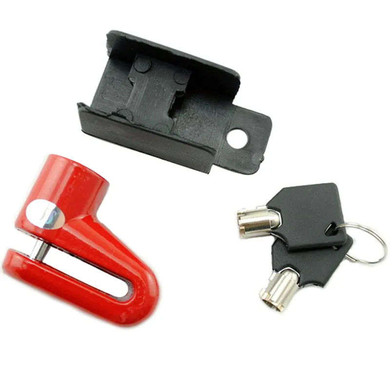 red Anti Theft диск тормозной ротор защитный замок для скутера велосипед мотоцикл 202-0054 - Цвет: red