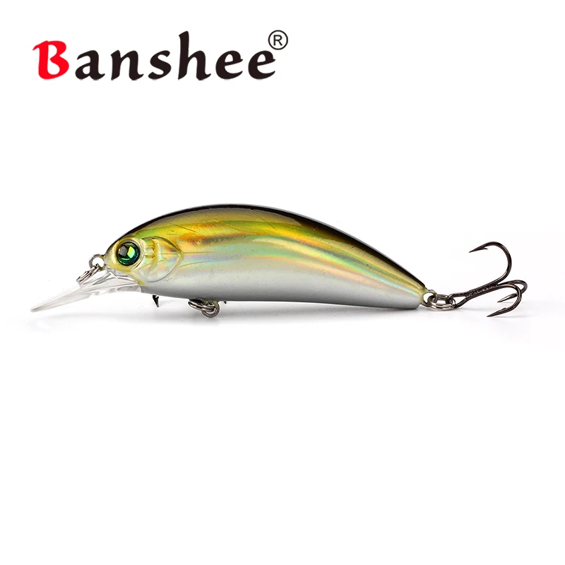 54mm 4.7g Banshee 54 мм 4,7 г плавающий/кривошипный Воблер для рыбалка на щуку рыболовный воблер приманка искусственная/Жесткая Приманка Черный Гольян рыболовные приманки - Цвет: 54mm 4.7g
