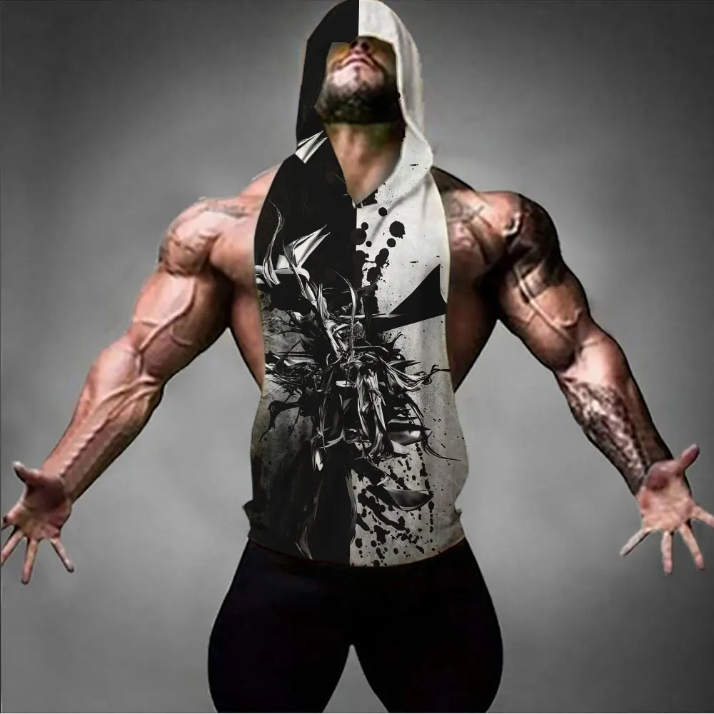 Новое поступление майка для тренажерного зала 3D печатных мужчин Топ Мышцы