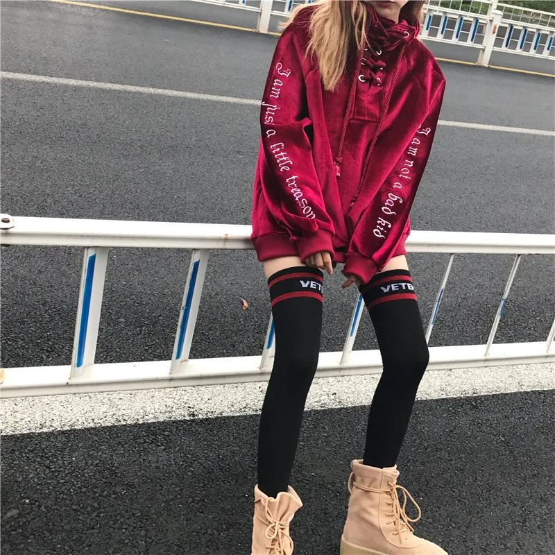 

2019 Autumn And Winter Version Korean Women Harajuku High Collar Loose Collar Thicken Sweatshirt