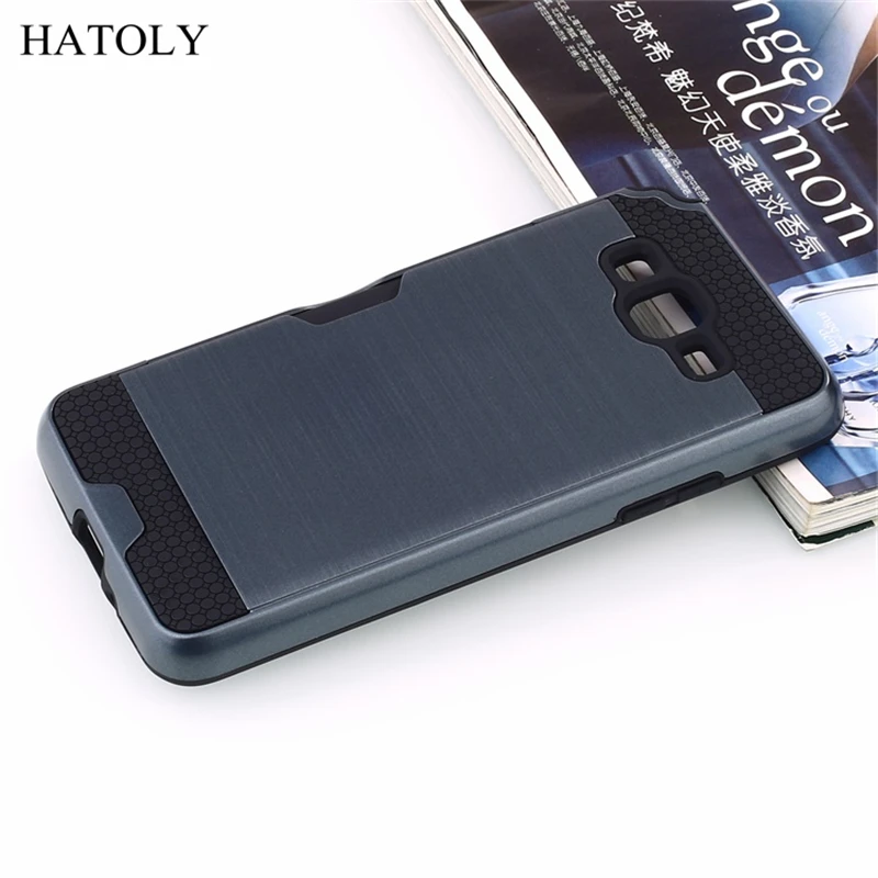 Hatoly чехол для samsung Galaxy Grand Prime G530 Чехол-Броня с эффектом силиконовый резиновый