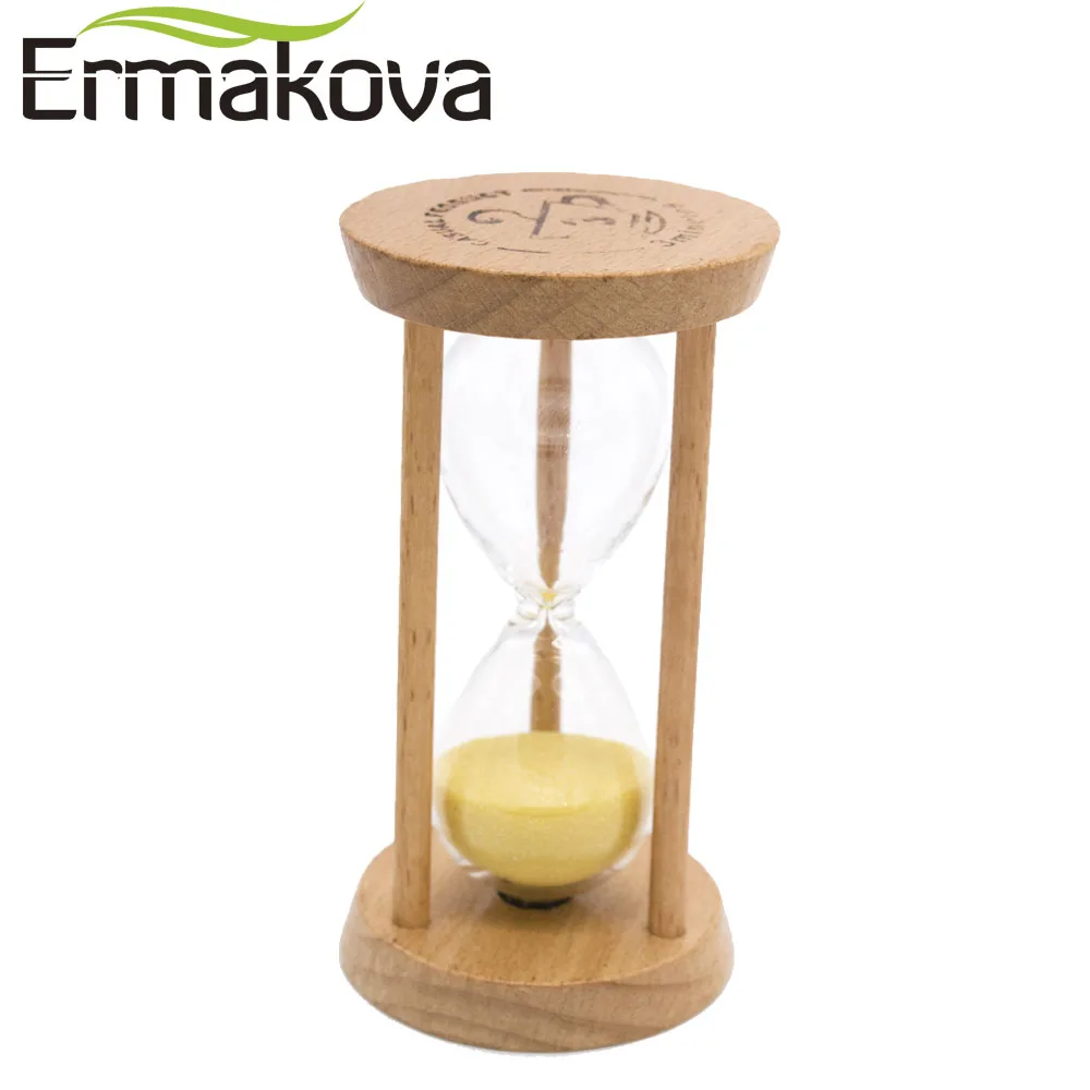ERMAKOVA 3 минуты Песочные часы деревянные песочные таймер для кухни офиса школьной