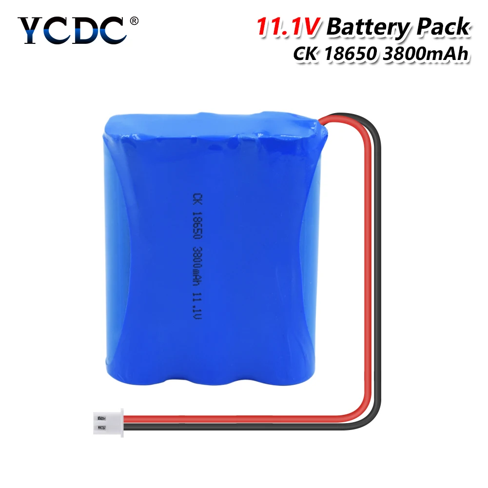 YCDC Новинка 11,1 V 3800 mAh 18650 литий-ионная аккумуляторная батарея CCTV камера аккумуляторные батареи для RC игрушечный пылесос
