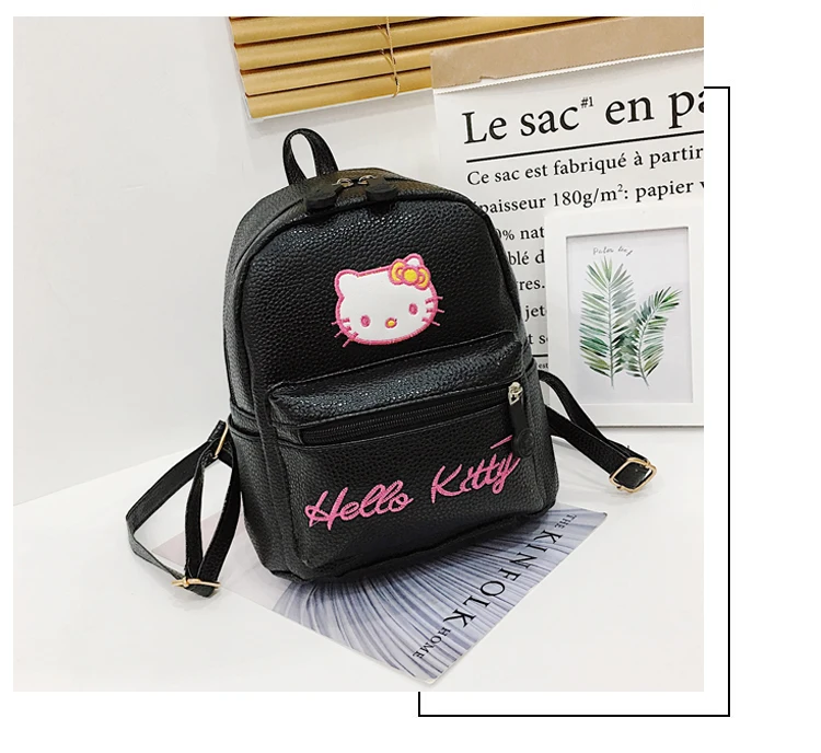 5%-10% кожаный мини-рюкзак hello kitty, милые сумки на плечо для девушек, повседневные женские рюкзаки из искусственной кожи, школьные сумки для девочек