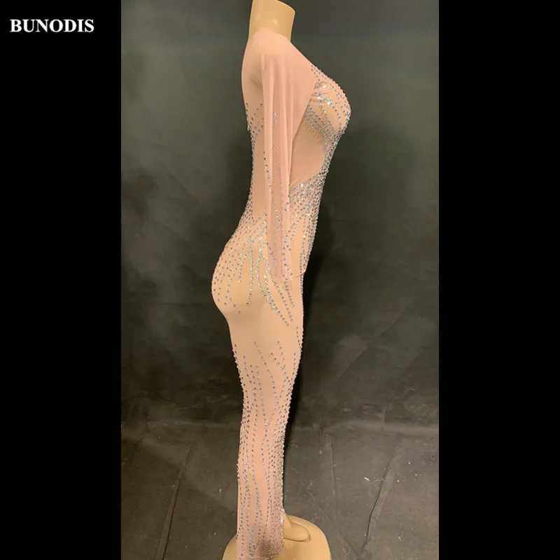 ZD458 Женская пикантная длинная юбка из сетчатой пряжи со сверкающими кристаллами