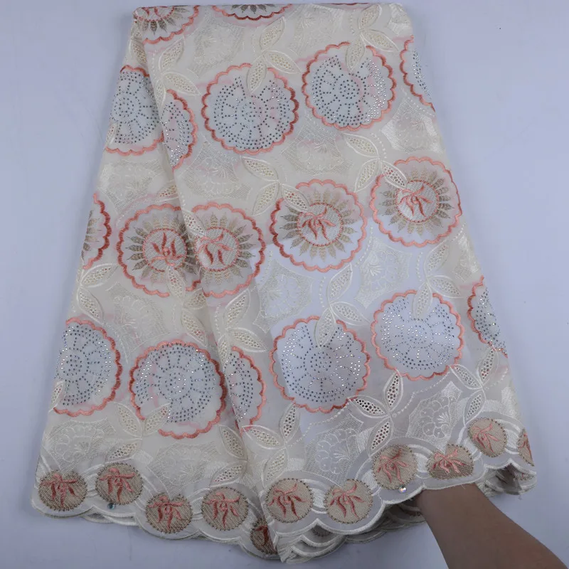 Swiss Voile Laces Switzerland Embroidery Dry Cotton Lace With Stone In For Women Dress A1538 | Дом и сад