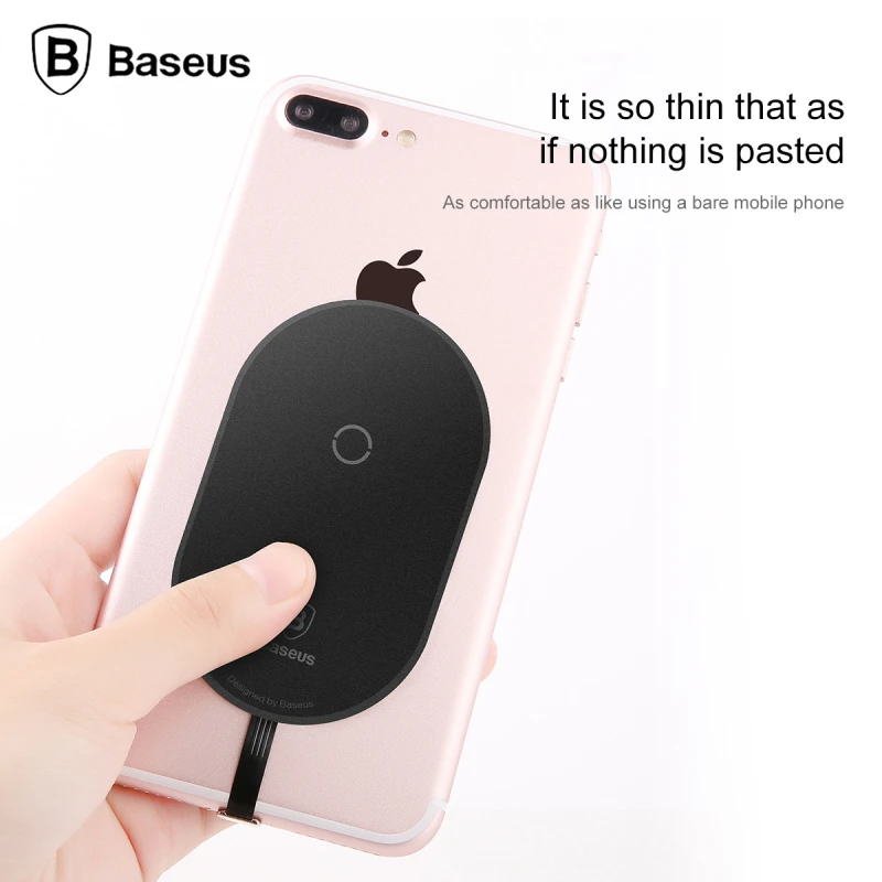 BASEUS QI Беспроводной Зарядное устройство приемник для iPhone 7 6 6S плюс зарядки адаптер