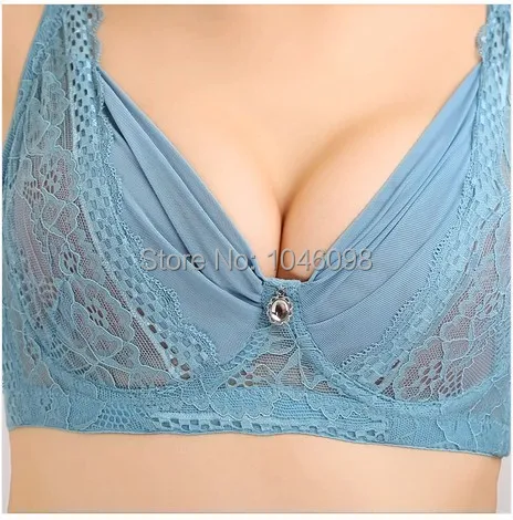 Ultra-thin Plus size 34 36 38 40 42 44 B C D Big Cup French Lace Bra Thin Bombshell bralette Sexy Lingerie Intimates bra C3396 | Женская