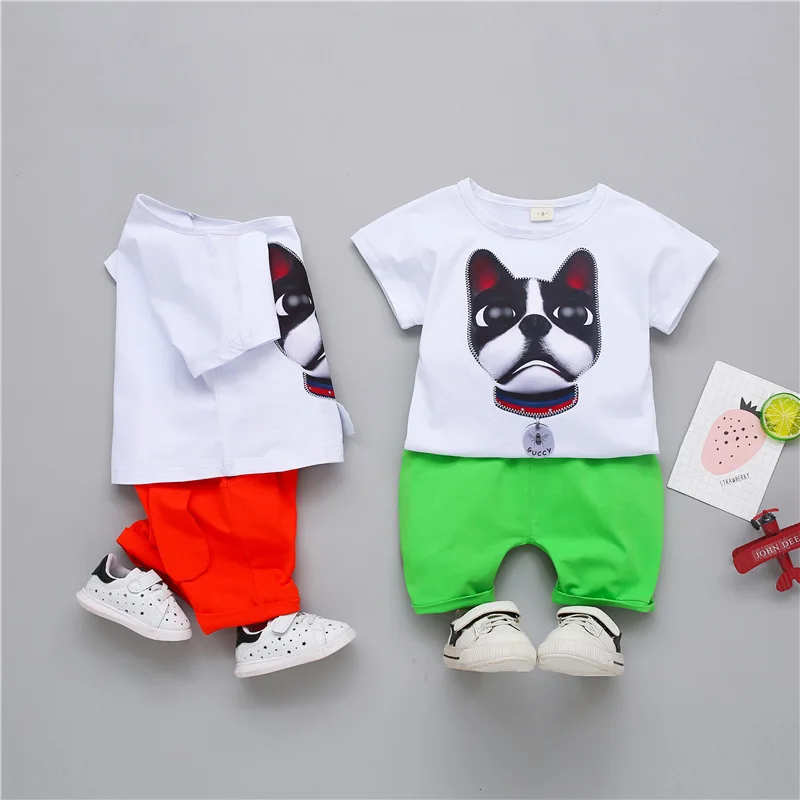 2PCS Toddler Infant Newborn Twins Baby Boy Girls Casual T shirt Strip Pants Outfits Pajamas Suit | Детская одежда и обувь