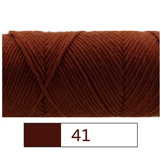 NO 42 Colour 3 шт./лот смешанные цвета детские хлопчатобумажная пряжа натуральная мягкая молочная толстая пряжа для вязание крючком из шерсти вплетать в пряжу нить ручной работы - Цвет: NO 42 Colour