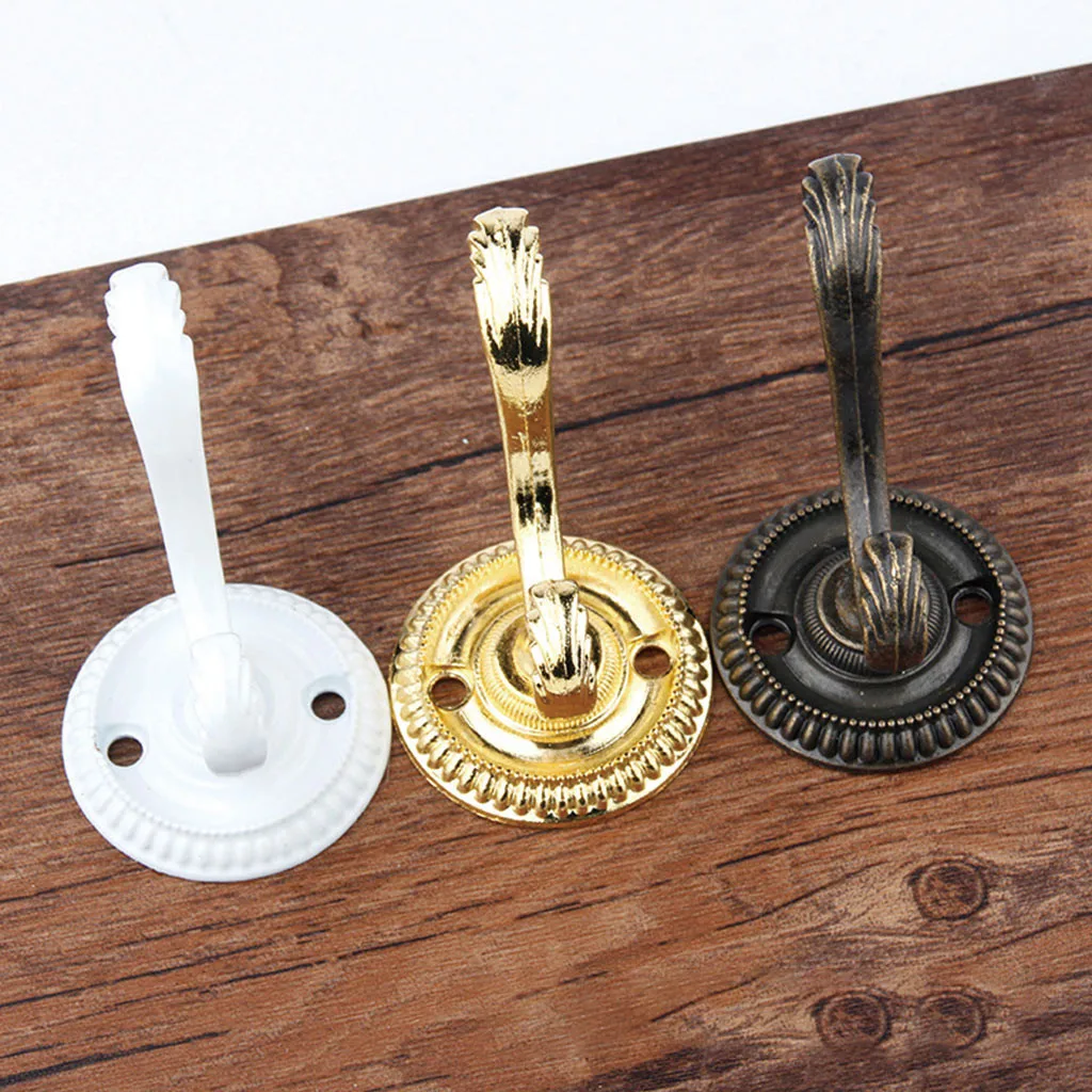 Ретро антикварные латунные настенные крючки Элегантный Королевский суд