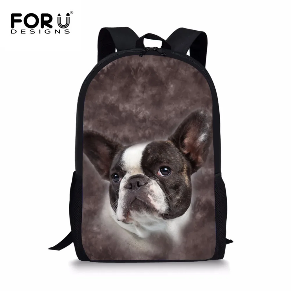 Школьный ранец FORUDESIGNS для подростков большие школьные ранцы с принтом собаки и
