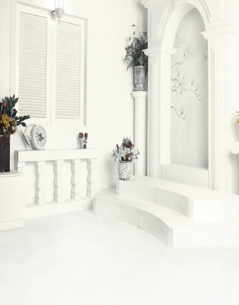 

5x7ft Wooden Room Flowers Photography Backdrops Photo Props Studio Background