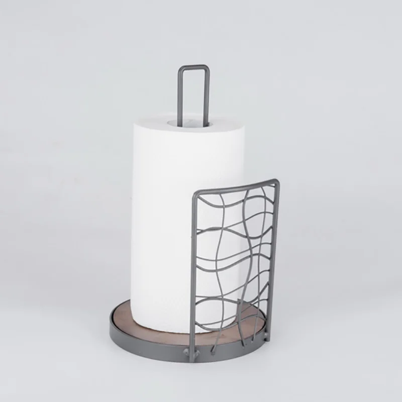 Железный вертикальный держатель для рулона бумаги подставка бумажных полотенец