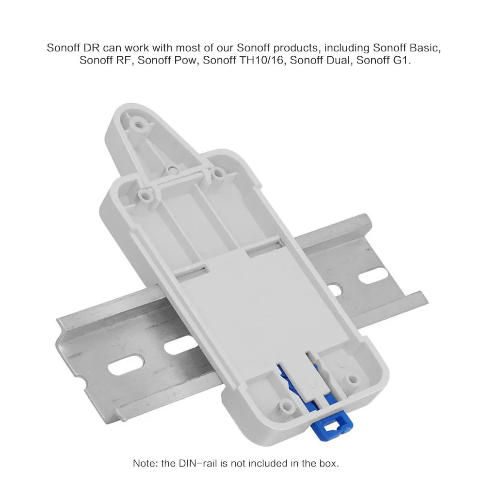 Умный переключатель SONOFF для Basic/RF/ Pow/ TH10/16/ Dual Wifi DR DIN Tray Чехол держатель с