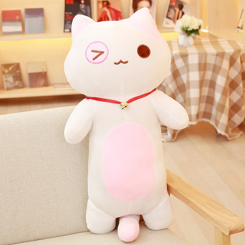 80 см Neko Atsume плюшевая подушка Kitty Cat Прекрасный косплей мультфильм Мягкие плюшевые игрушки куклы Детский подарок на день рождения