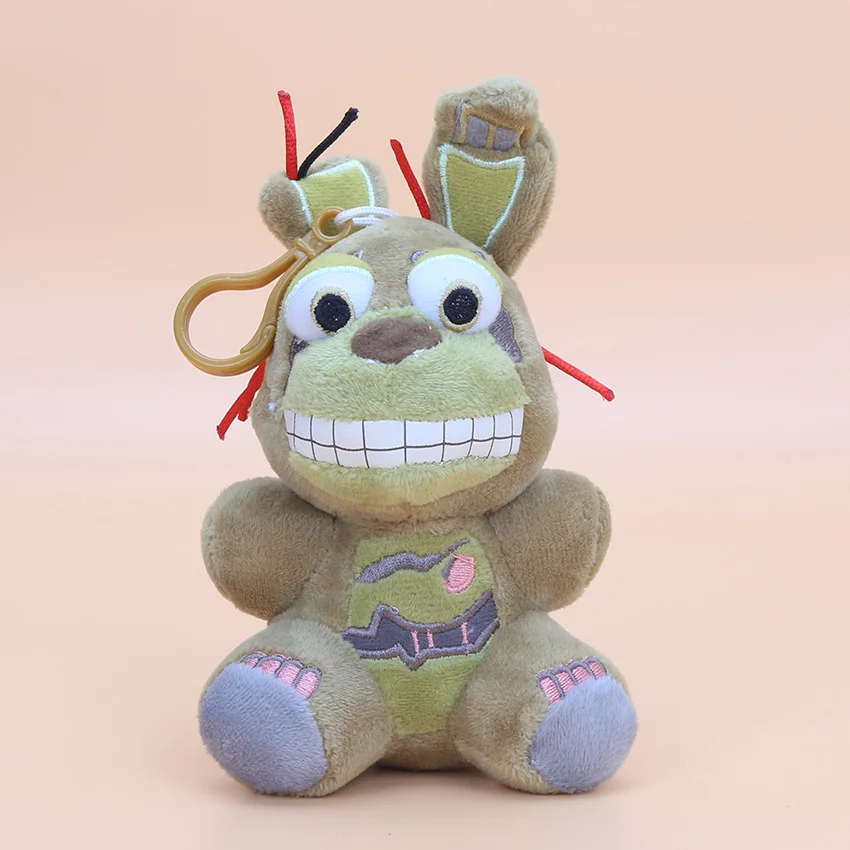 14 см плюшевые игрушки кукла кулон пять ночей у Фредди 4 FNAF мангл Фокси медведь Фредди Бонни и Чика плюшевые брелки фигурка игрушки - Цвет: springtrap 14cm